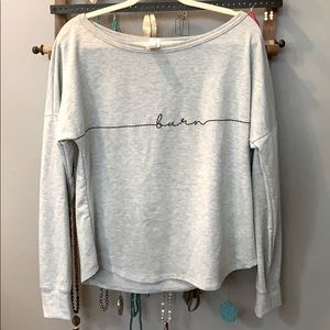 Burn Bootcamp ScoopNeck Lightweight Sweatshirt SzL